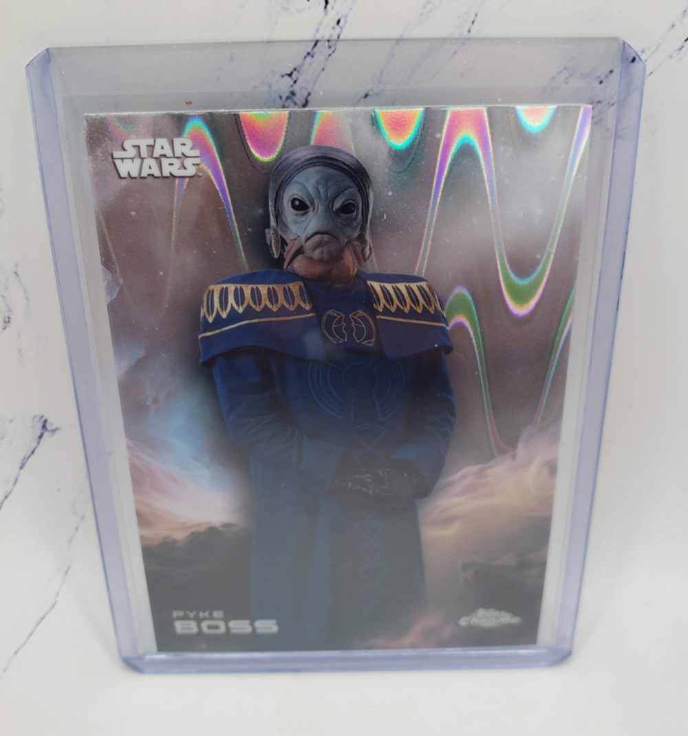 2025 Topps Chrome Star Wars RayWave Refractor Pyke Boss #149